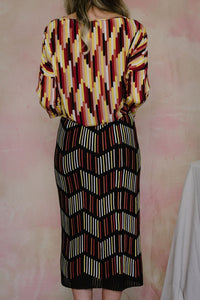 Thumbnail for Silk Print Batwing Blouse-Top-M Missoni-Debs Boutique