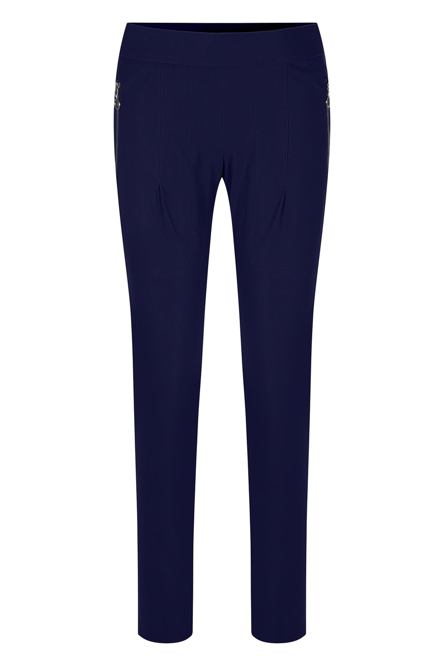 Kandra Ribbed Pant in Dark Blue-Pant-Raffaello Rossi-Debs Boutique