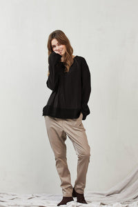 Thumbnail for Silk Knit Crew Top-Top-Kristensen du Nord-Debs Boutique