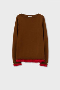 Thumbnail for Merino Crewneck with Trim