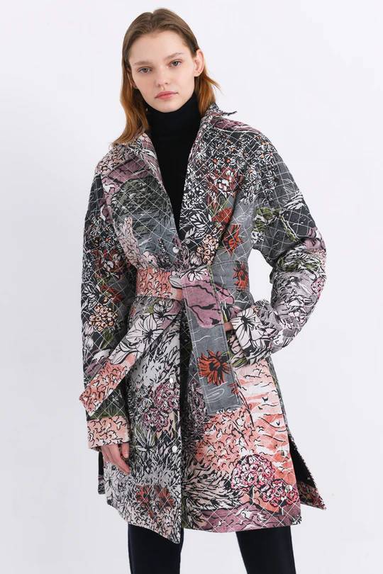 Pia Coat in Paine Black-Coat-Chufy-Debs Boutique