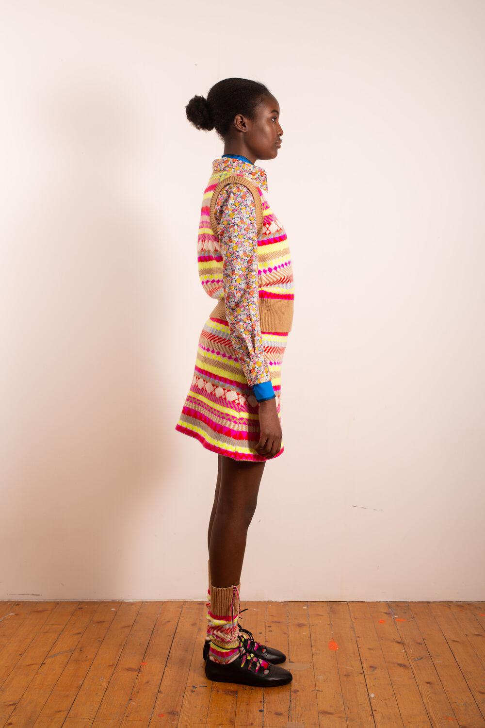 Pieps Fairisle Skirt-Skirt-LA FETICHE-Debs Boutique