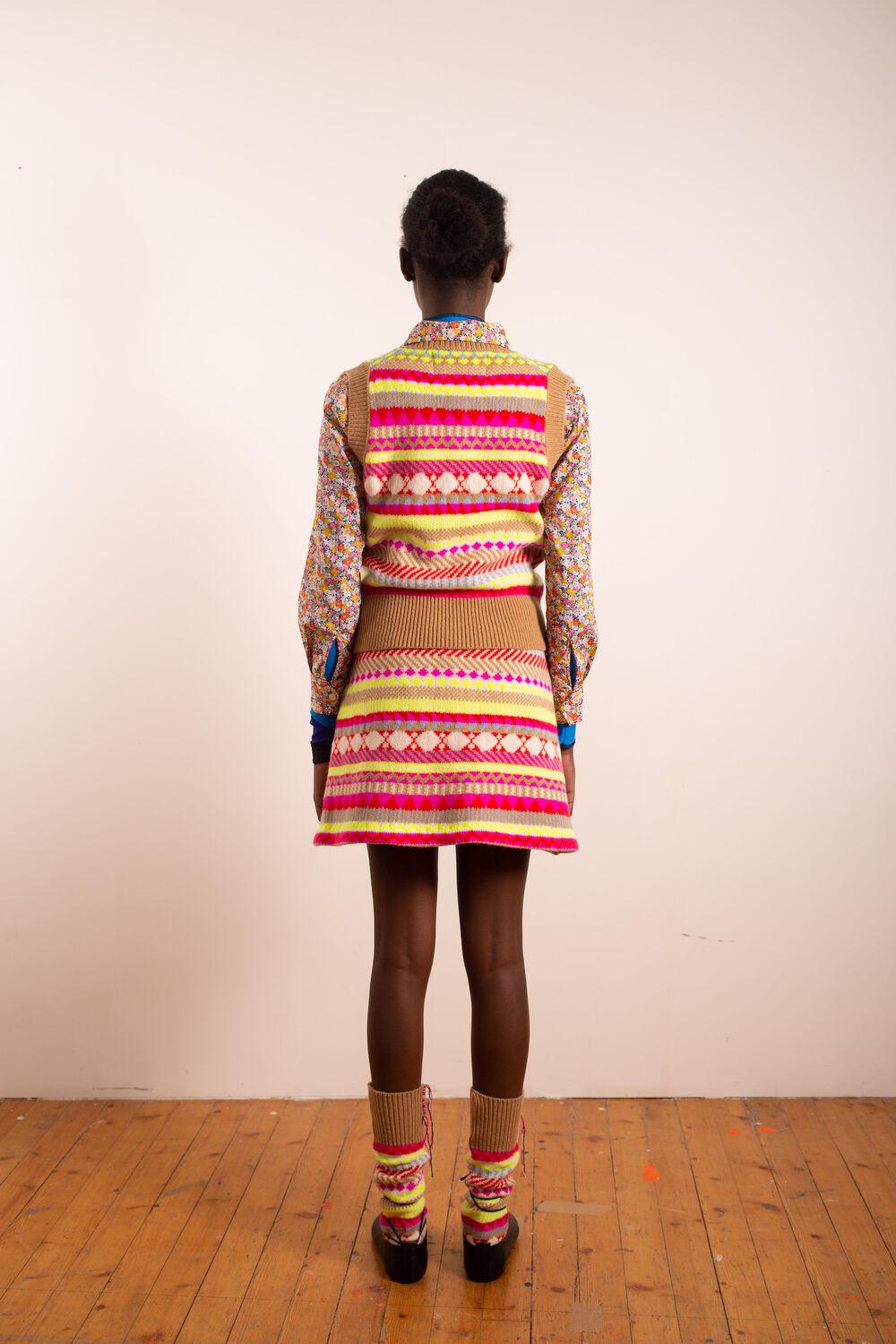 Pieps Fairisle Skirt-Skirt-LA FETICHE-Debs Boutique