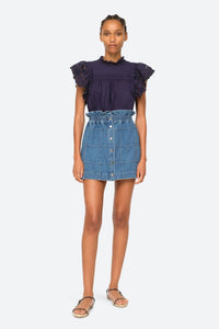 Thumbnail for Dagmar Denim Mini Skirt-Skirt-Sea New York-Debs Boutique