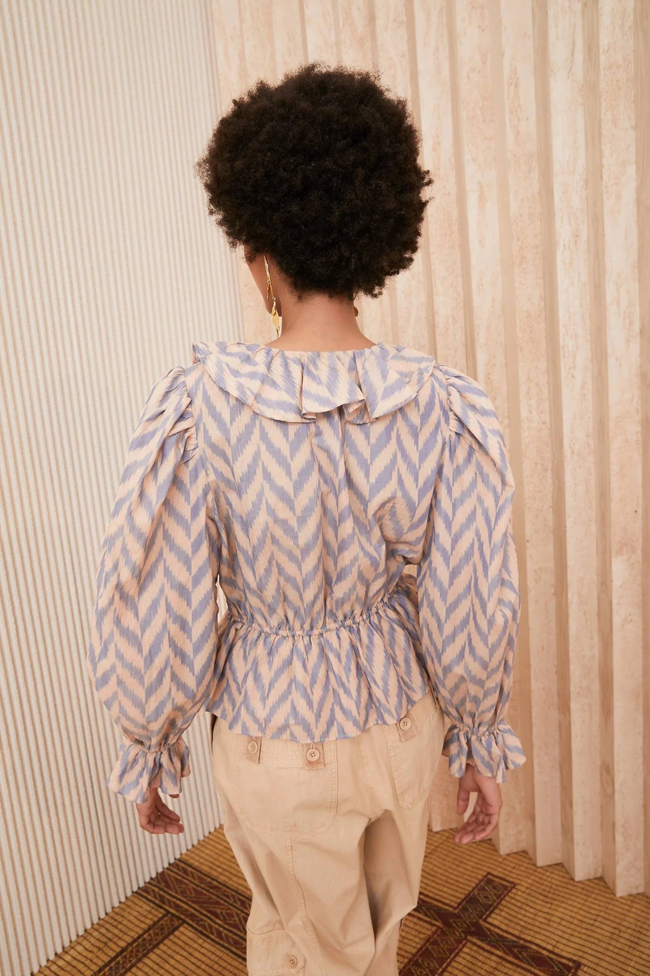 Kalila Blouse in Birch-Blouse-Ulla Johnson-Debs Boutique