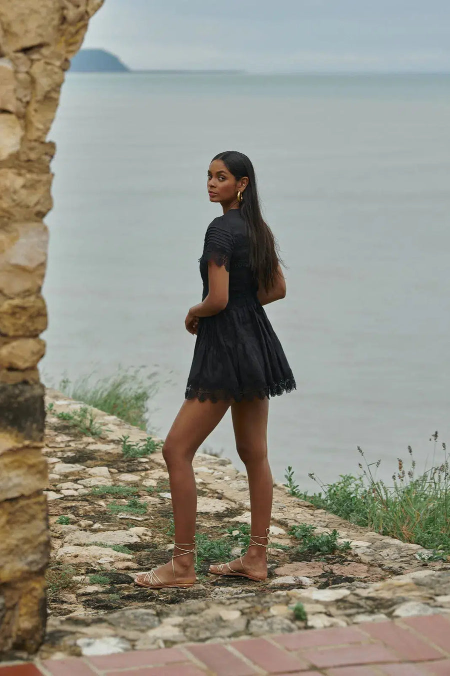 Violetta Dress in Black-Dress-Waimari-Debs Boutique
