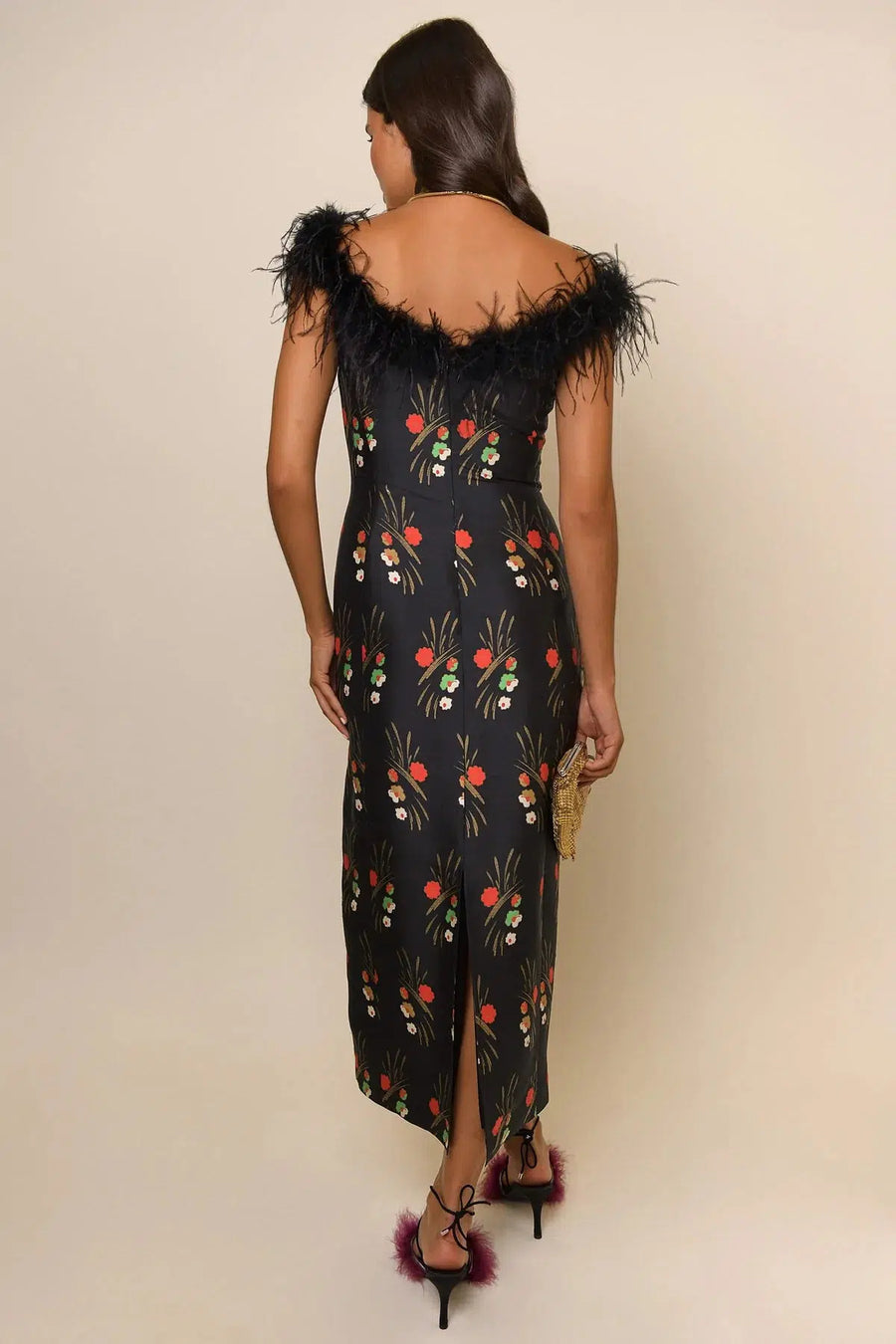 Winslett Feather Dress-Dress-Rixo-Debs Boutique