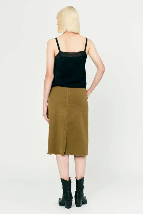 Work Skirt in Tabacco-Skirt-Raquel Allegra-Debs Boutique