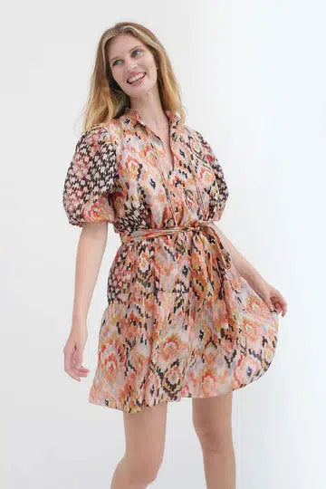 YINDI SILK MINI DRESS-Dress-Chufy-Debs Boutique