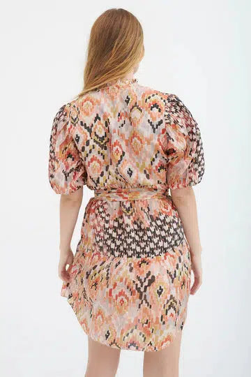 YINDI SILK MINI DRESS-Dress-Chufy-Debs Boutique