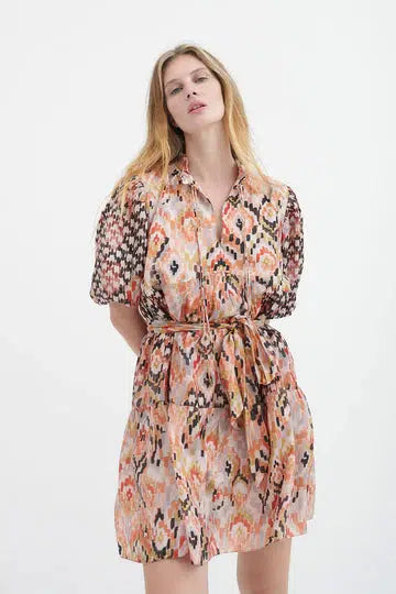 YINDI SILK MINI DRESS-Dress-Chufy-Debs Boutique