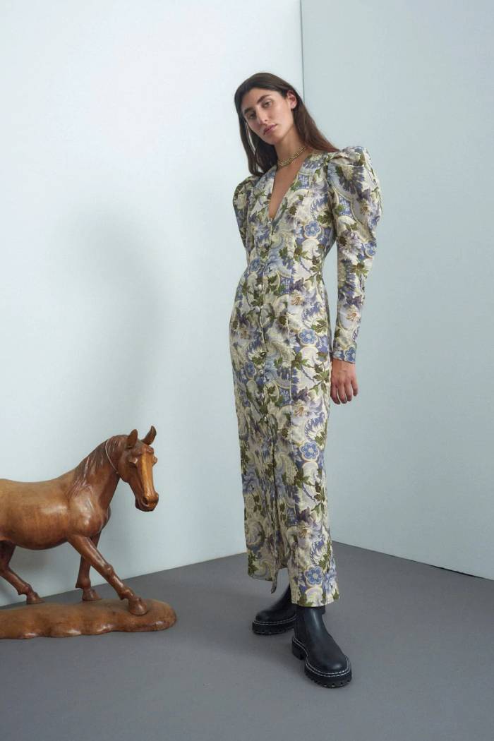 PHILLIPA PUFF SLEEVE MIDI-Dress-Alemais-Debs Boutique