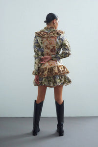 Thumbnail for PHILLIPA RUFFLE NECK MINI-Dress-Alemais-Debs Boutique