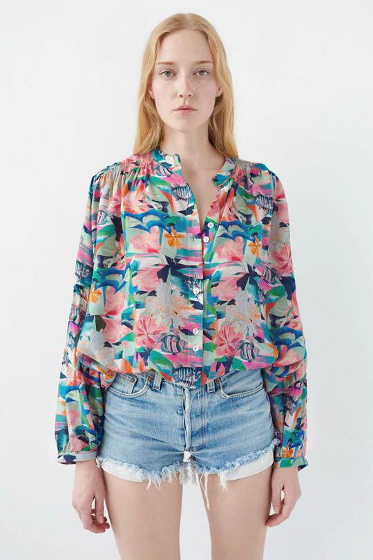 Bunnie Blouse in Daii-Blouse-Chufy-Debs Boutique