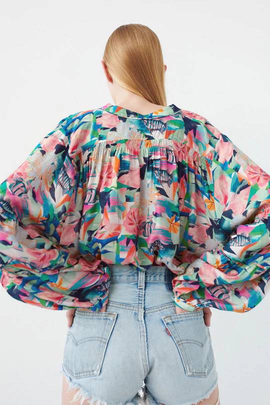 Bunnie Blouse in Daii-Blouse-Chufy-Debs Boutique