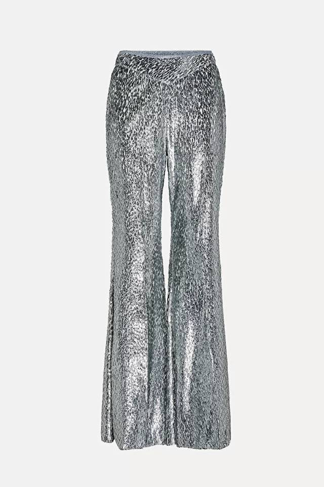 Encanto lurex fil coupe velvet flare pants-Pant-Forte Forte-Debs Boutique