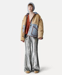 Thumbnail for Encanto lurex fil coupe velvet flare pants-Pant-Forte Forte-Debs Boutique