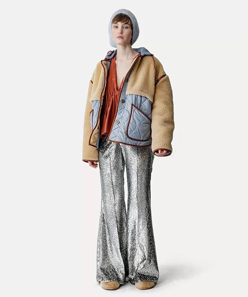 Encanto lurex fil coupe velvet flare pants-Pant-Forte Forte-Debs Boutique