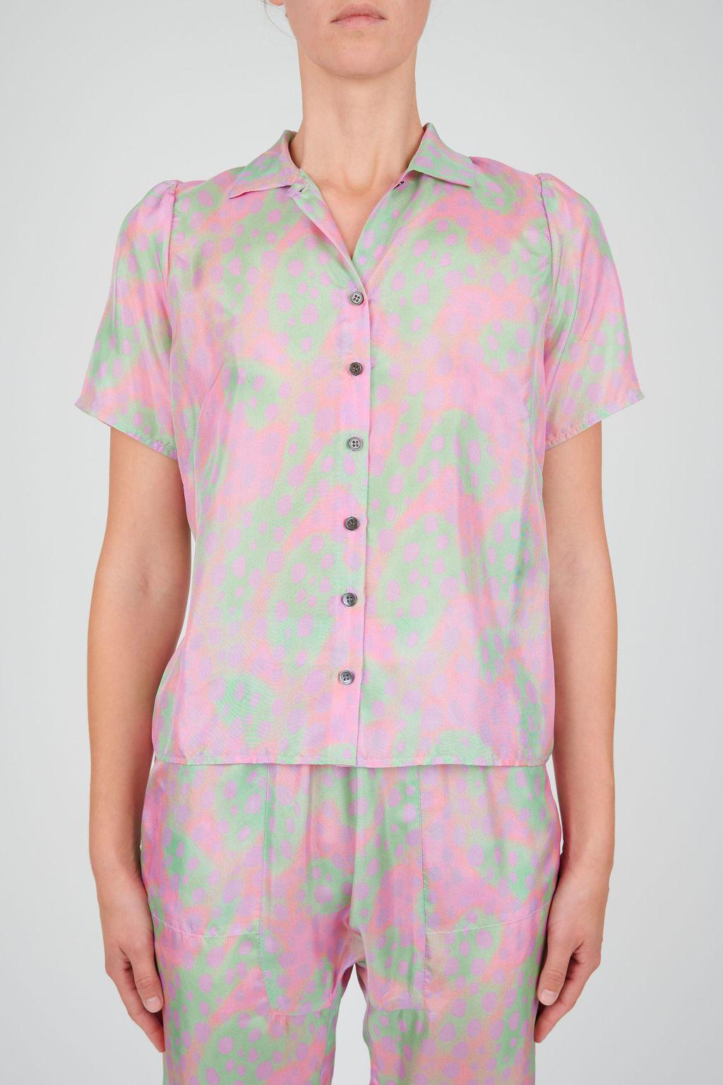 Camp Shirt in Cheetah-Shirt-Raquel Allegra-Debs Boutique