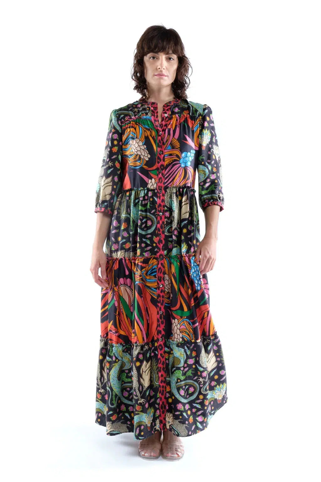 Flore Dress in Mix Corail Fun-Dress-La Prestic Ouiston-Debs Boutique