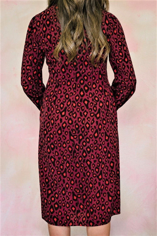 Leopard Silk Shirtdress-Dress-Aspesi-Debs Boutique