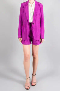 Thumbnail for Taffetas chic boxy blazer-Jacket-forte_forte-Debs Boutique
