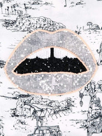 Thumbnail for Josie Serengeti Embellished Lip Tee-Tee-Markus Lupfer-Debs Boutique