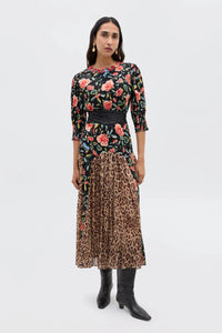 Thumbnail for Meg Dress Mila Butterfly Mix Black-Dress-Rixo-Debs Boutique