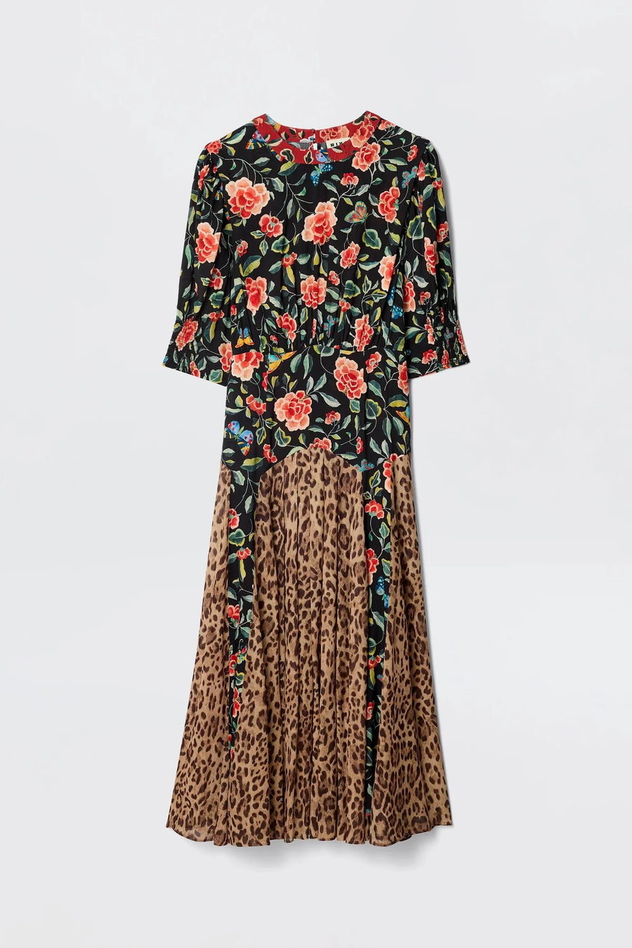 Meg Dress Mila Butterfly Mix Black-Dress-Rixo-Debs Boutique