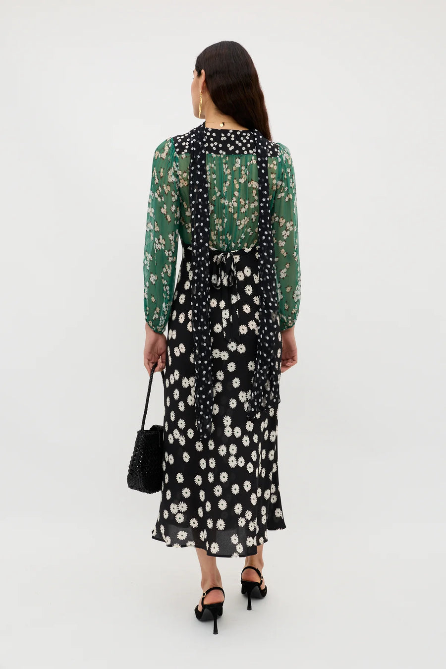 Kaila Dress City Floral Mix Olive-Dress-Rixo-Debs Boutique