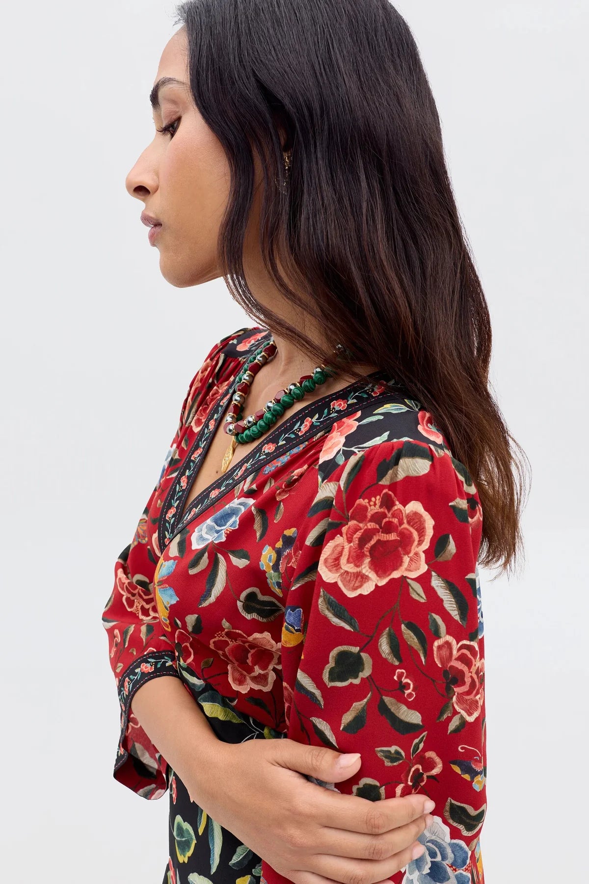 Dahlia Dress Butterfly Mix Black-Dress-Rixo-Debs Boutique