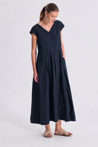 Thumbnail for Stretch Poplin Dress — Transit — Debs Boutique