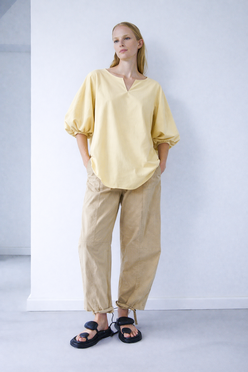 Cotton-Taft Big Blouse