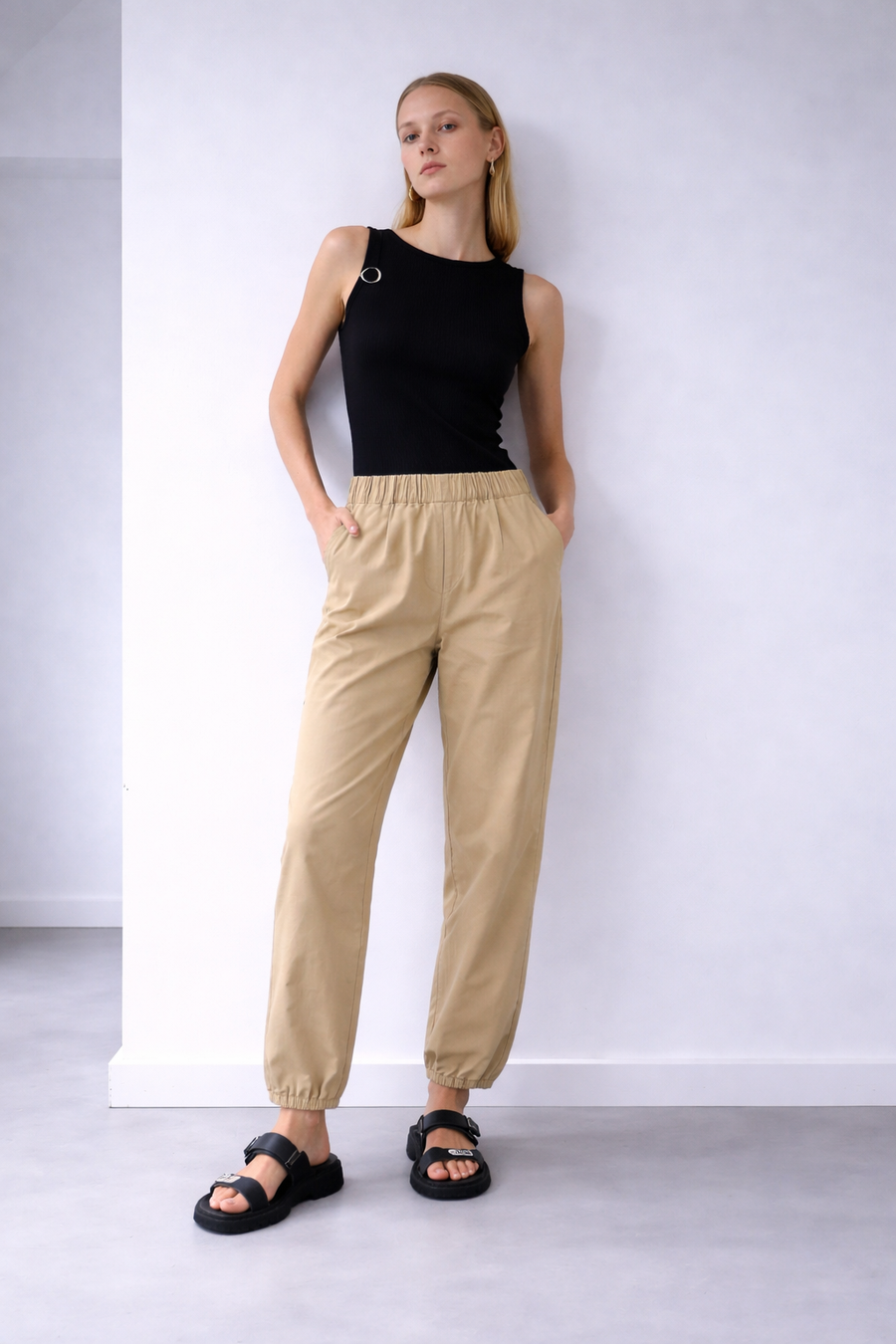 Cotton-Taft Joggpants