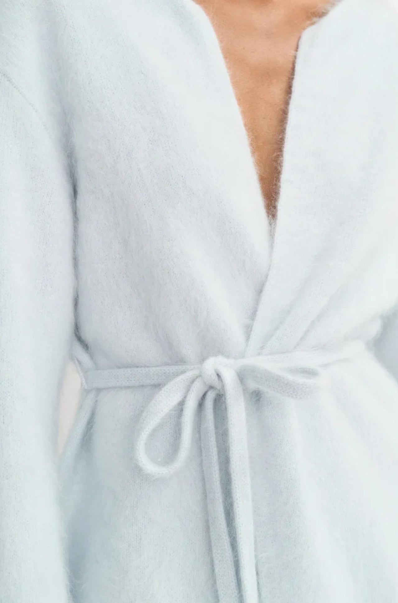 Brushed Cardigan Light Blue-SWEATERS & CARDIGANS-Soft Goat-Debs Boutique