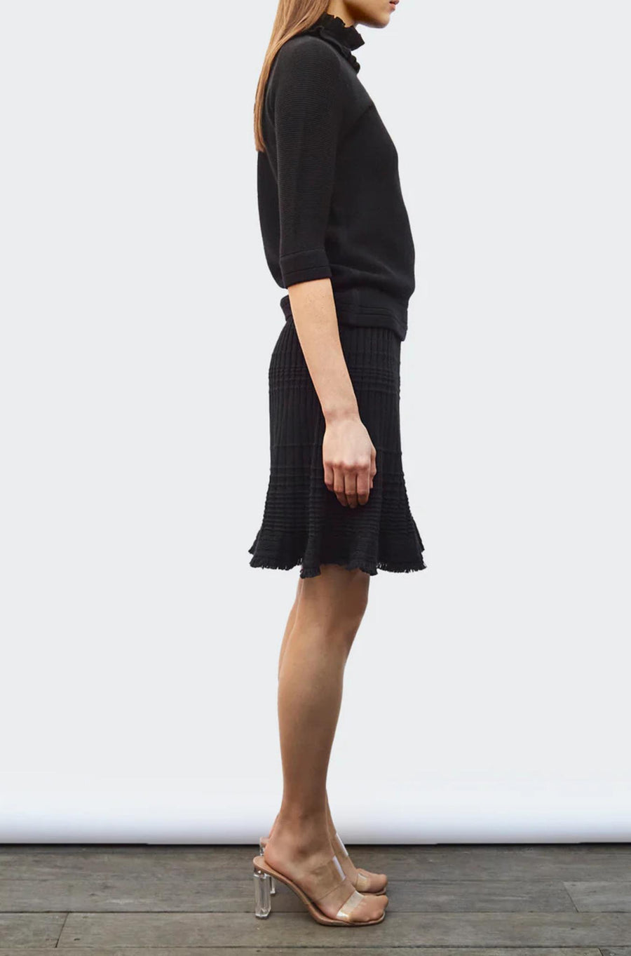 PALMITA Fringed Knit Mini Skirt-Skirt-Molli-Debs Boutique