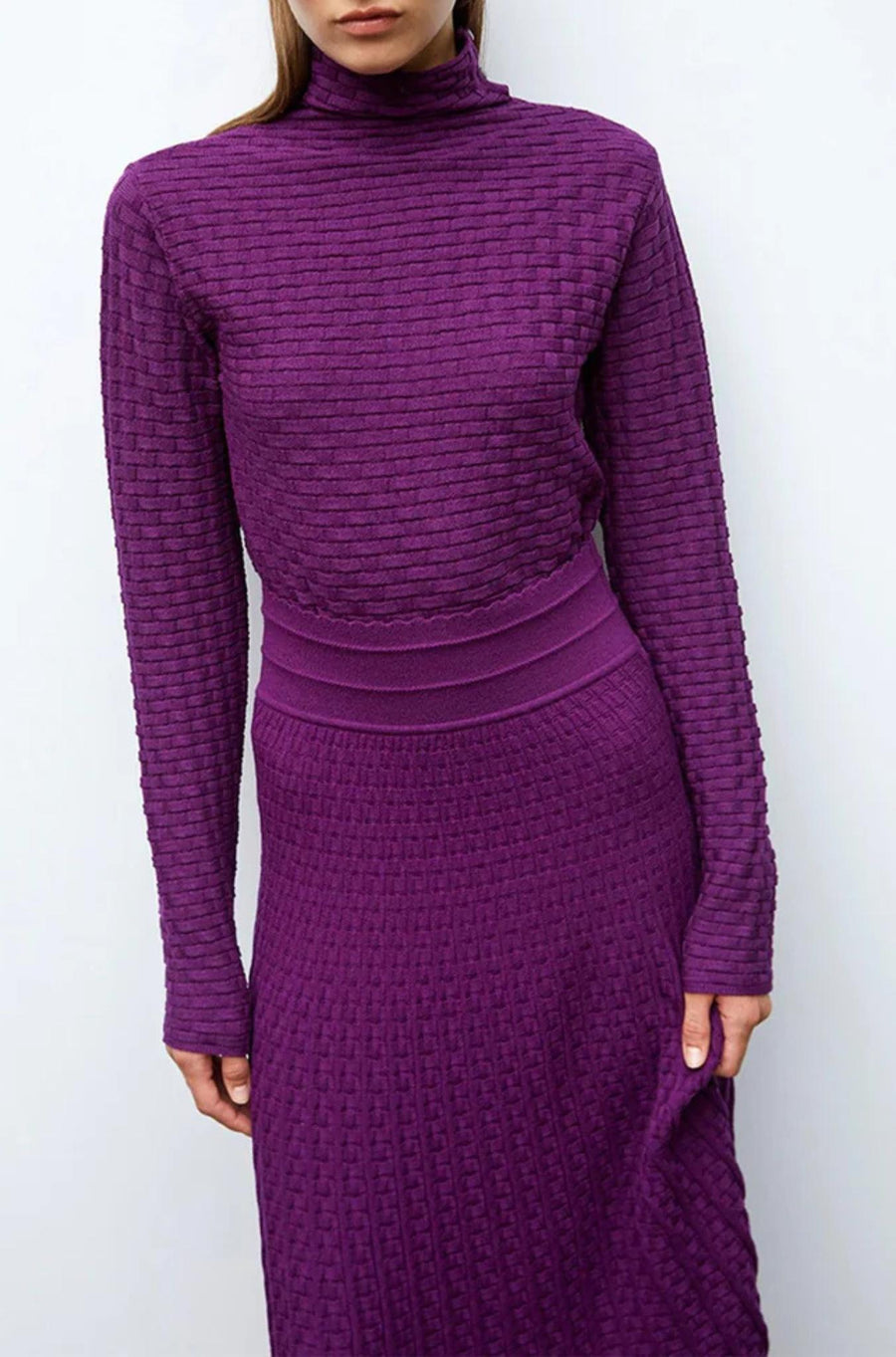 Touareg Delicate Braid Stitch Knit Top-Top-Molli-Debs Boutique