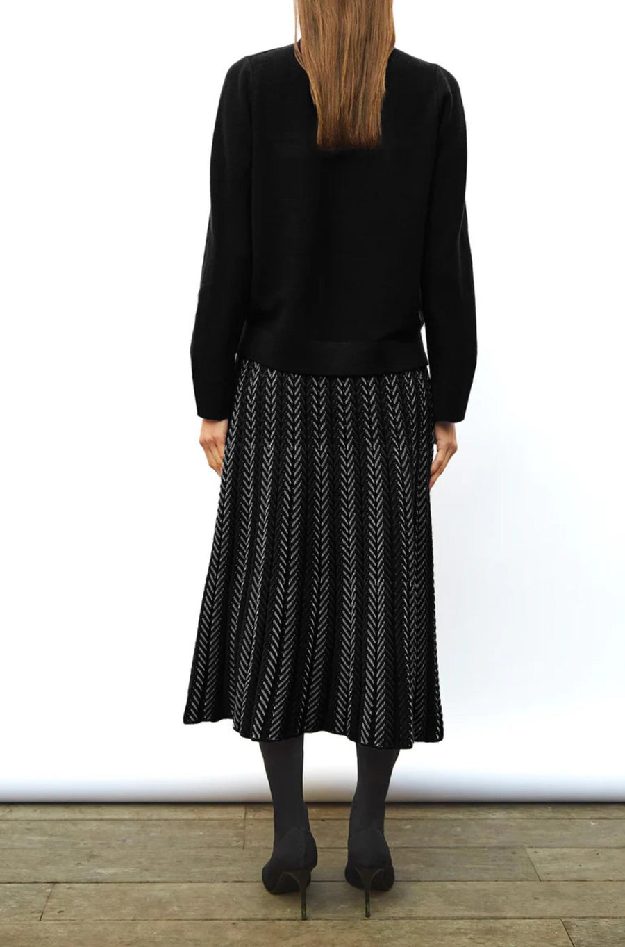 BASTIEN Scalloped Collar Knit-Sweater-Molli-Debs Boutique