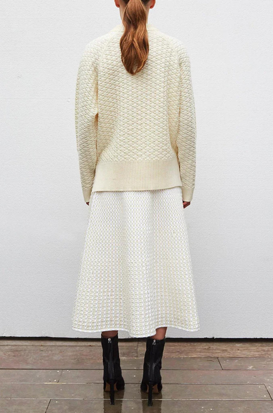 Virgil Honeycomb Knit Sweater Natural-Sweater-Molli-Debs Boutique