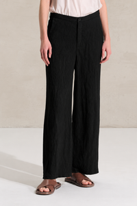 Thumbnail for Textural Wide Pant Black