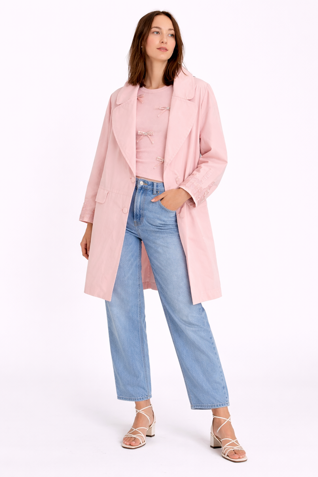 Cocoon Coat Candy Pink