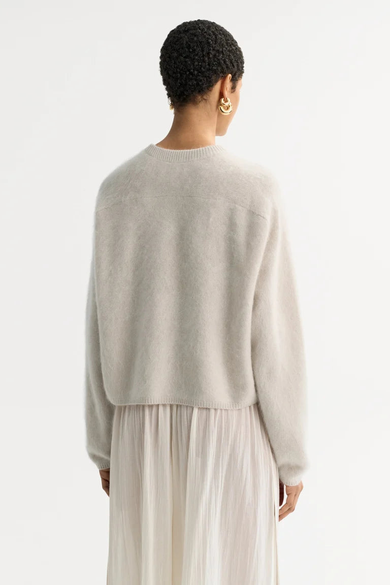 Brushed Crewneck Chalk