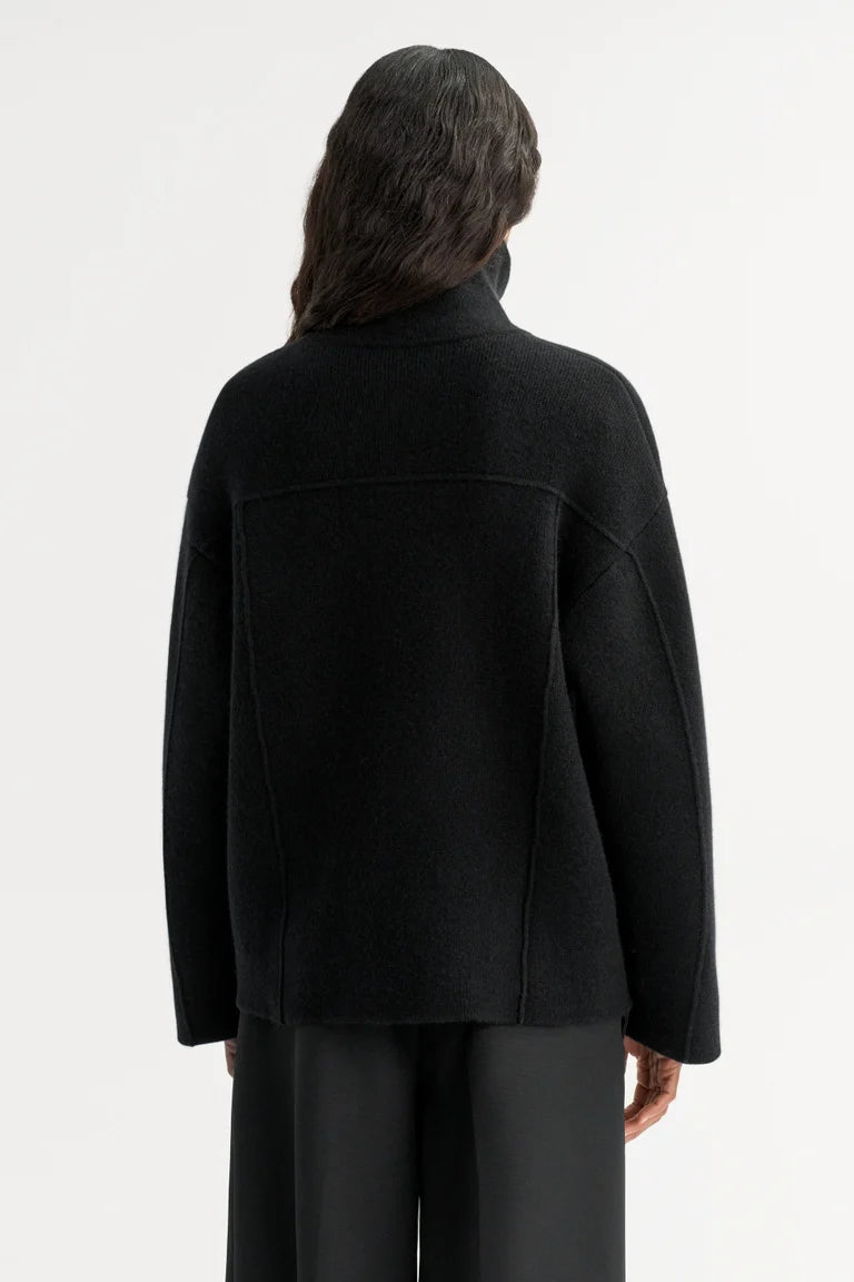 Double Knit Cardigan Black