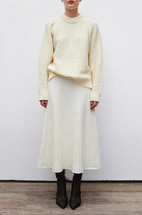 Thumbnail for Virgil Honeycomb Knit Sweater Natural-Sweater-Molli-Debs Boutique