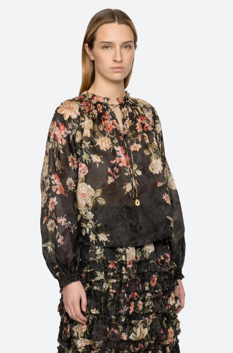 Jolie Print Top-Top-Sea New York-Debs Boutique