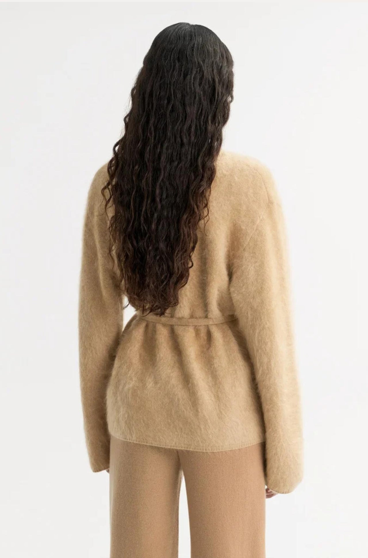 Brushed Cardigan Camel-SWEATERS & CARDIGANS-Soft Goat-Debs Boutique