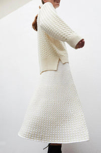 Thumbnail for Virgil Honeycomb Knit Sweater Natural-Sweater-Molli-Debs Boutique