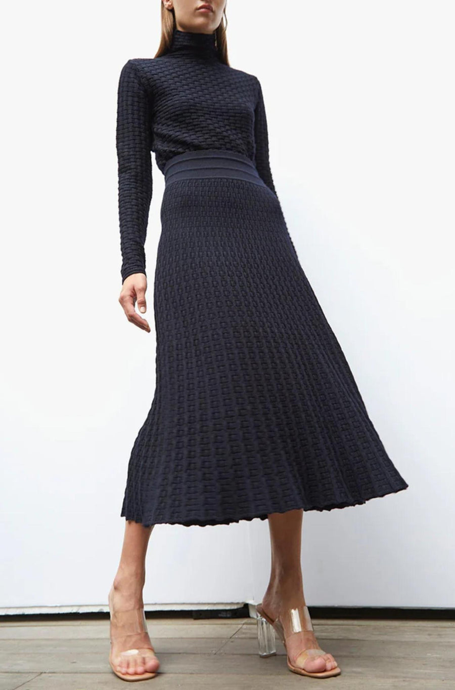 Touareg fine cane knit top nuit-Top-Molli-Debs Boutique