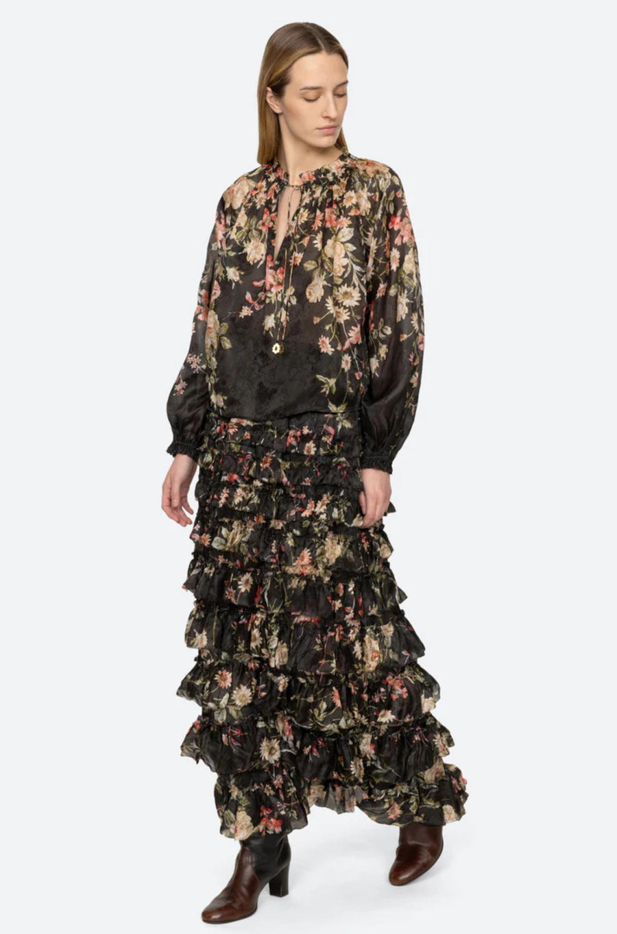 Jolie Print Top-Top-Sea New York-Debs Boutique