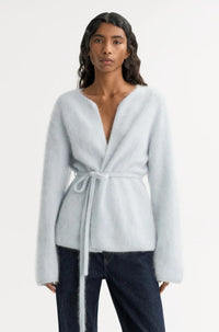 Thumbnail for Brushed Cardigan Light Blue-SWEATERS & CARDIGANS-Soft Goat-Debs Boutique